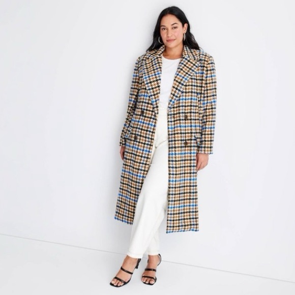 Future Collective Double Breasted Trench Coat : Kahlana Barfield Brown - Picture 2 of 15